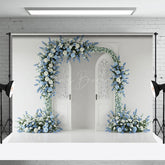 Lofaris Floral Opening Door Elegant Sweet Wedding Backdrop